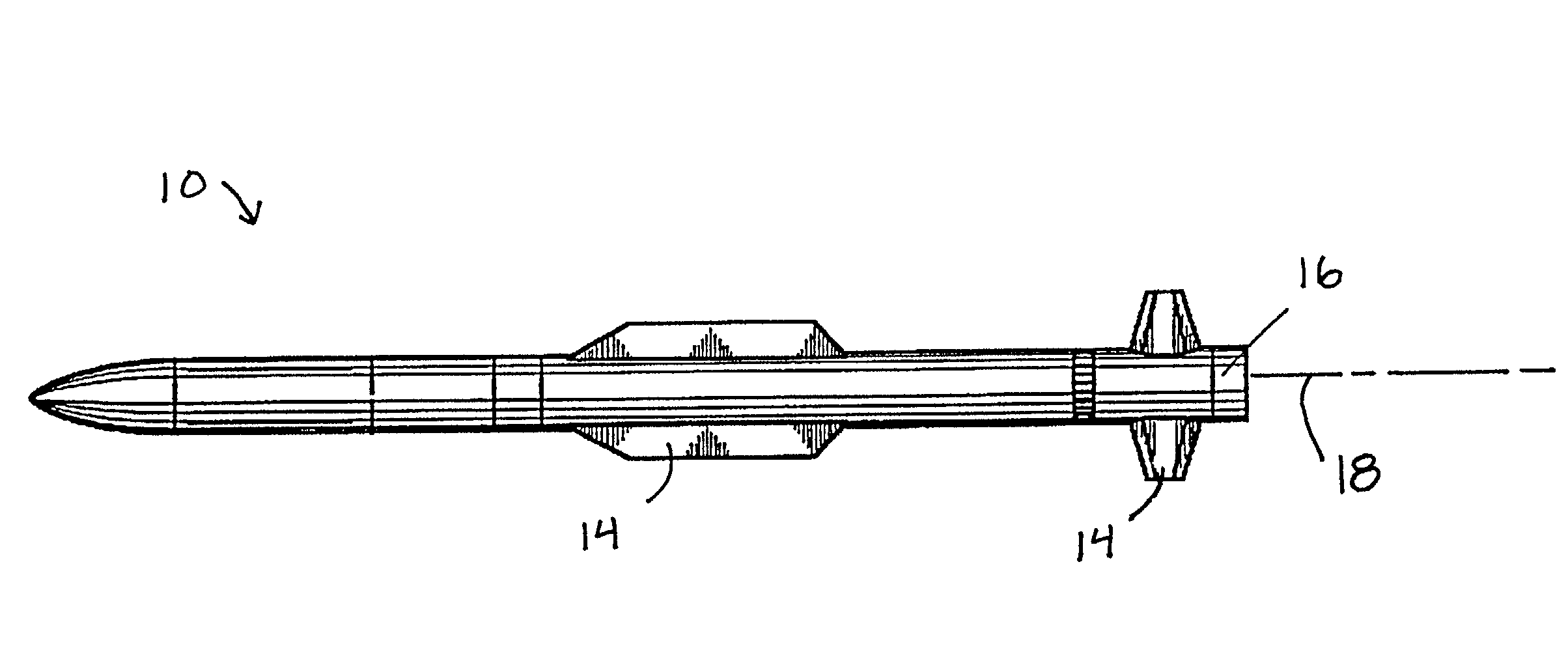 Dissolvable thrust vector control vane