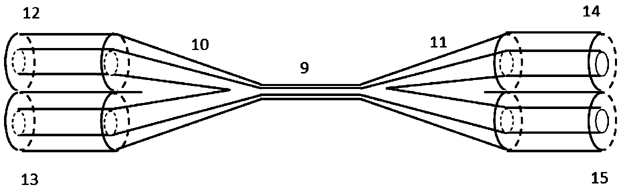 Humidity and stress double-parameter micro-optical fiber sensor based on carbon nanotube compound