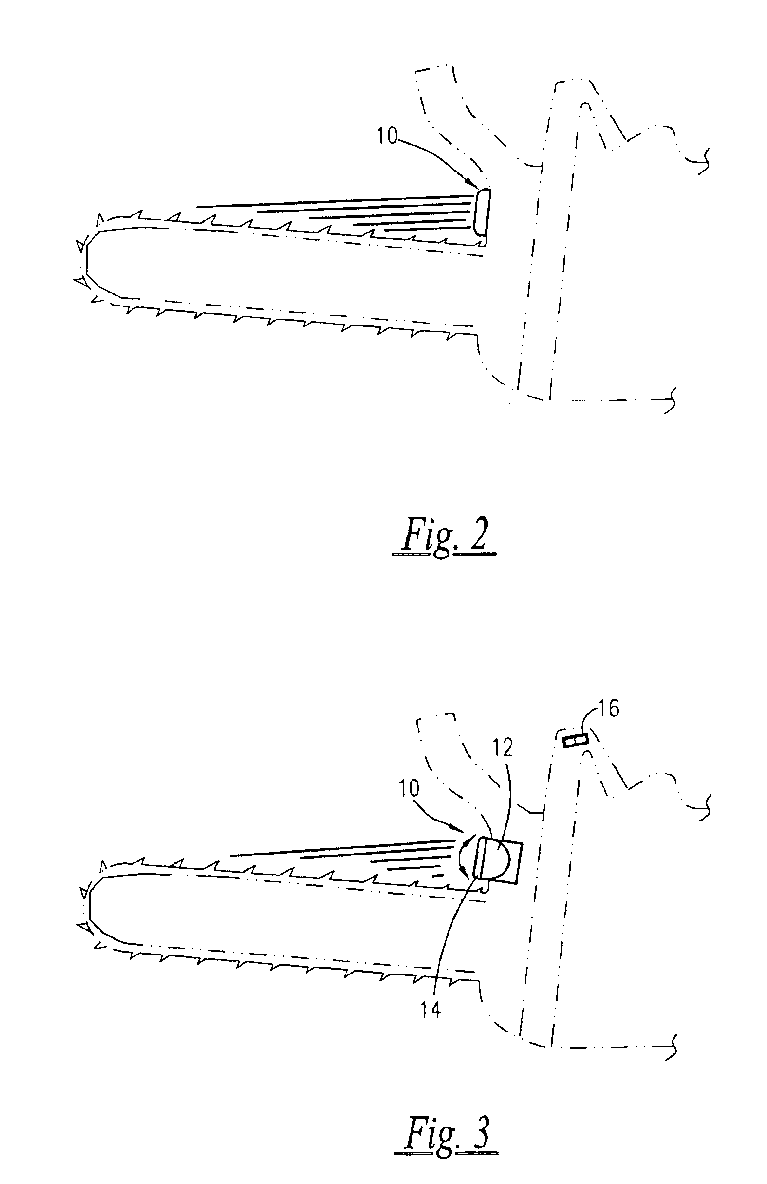 Illumination means for a chainsaw