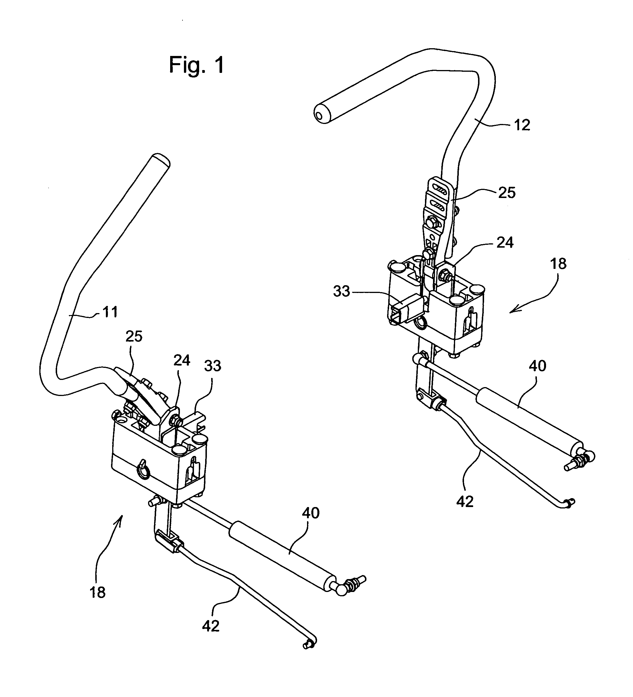 Dual lever steering control mechanism