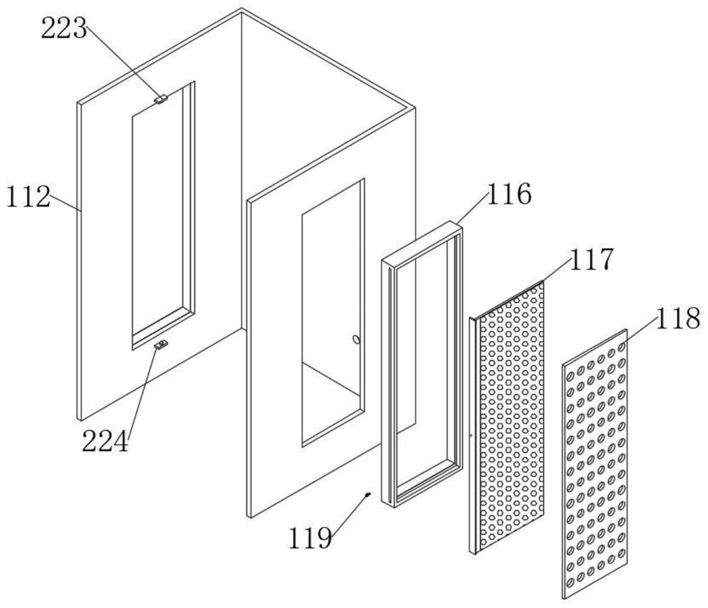 Power cabinet with dust removal and collection structure