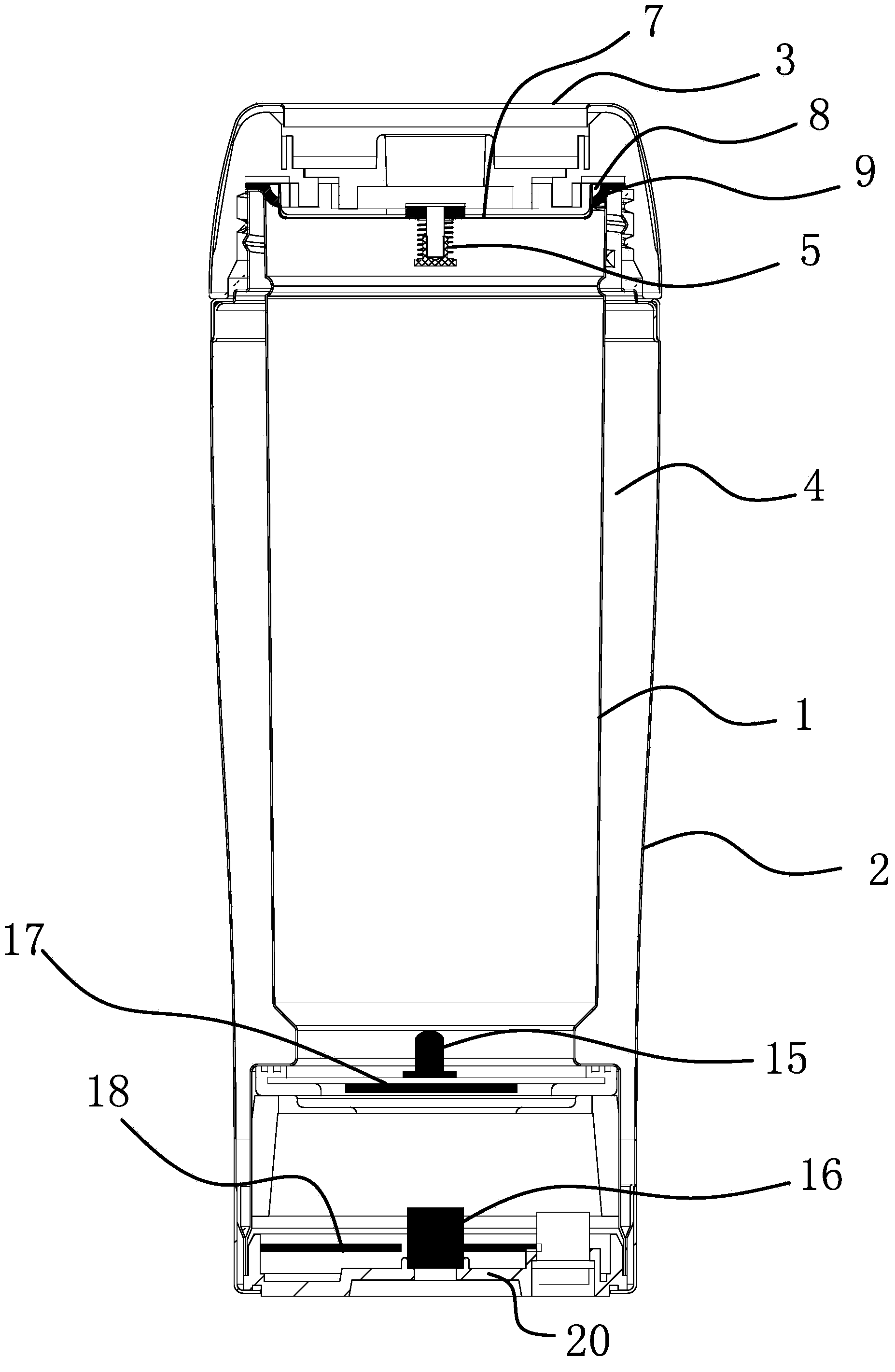 Safe cup cover in automobile-mounted heating cup on automobile