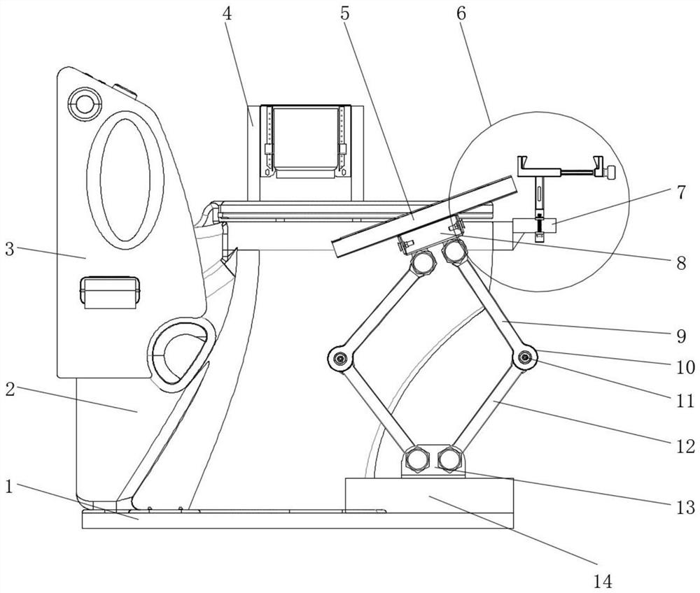 Household toilet with storable mobile phone placing structure