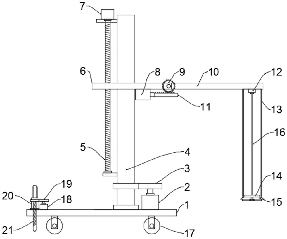 An easy-to-use cable rack for laying cables