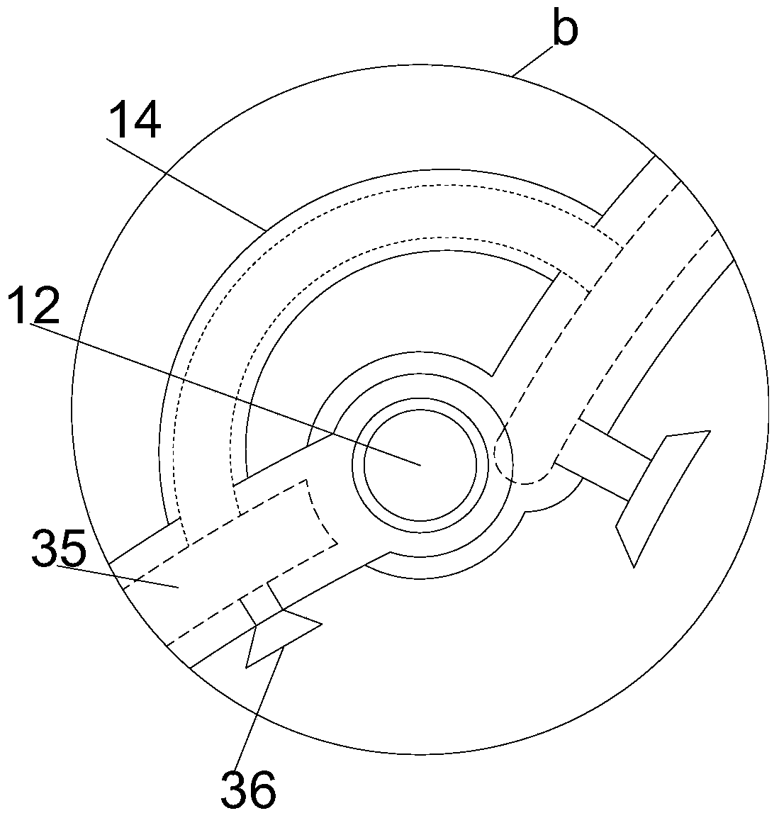 Multi-angle print paint spraying drawing device