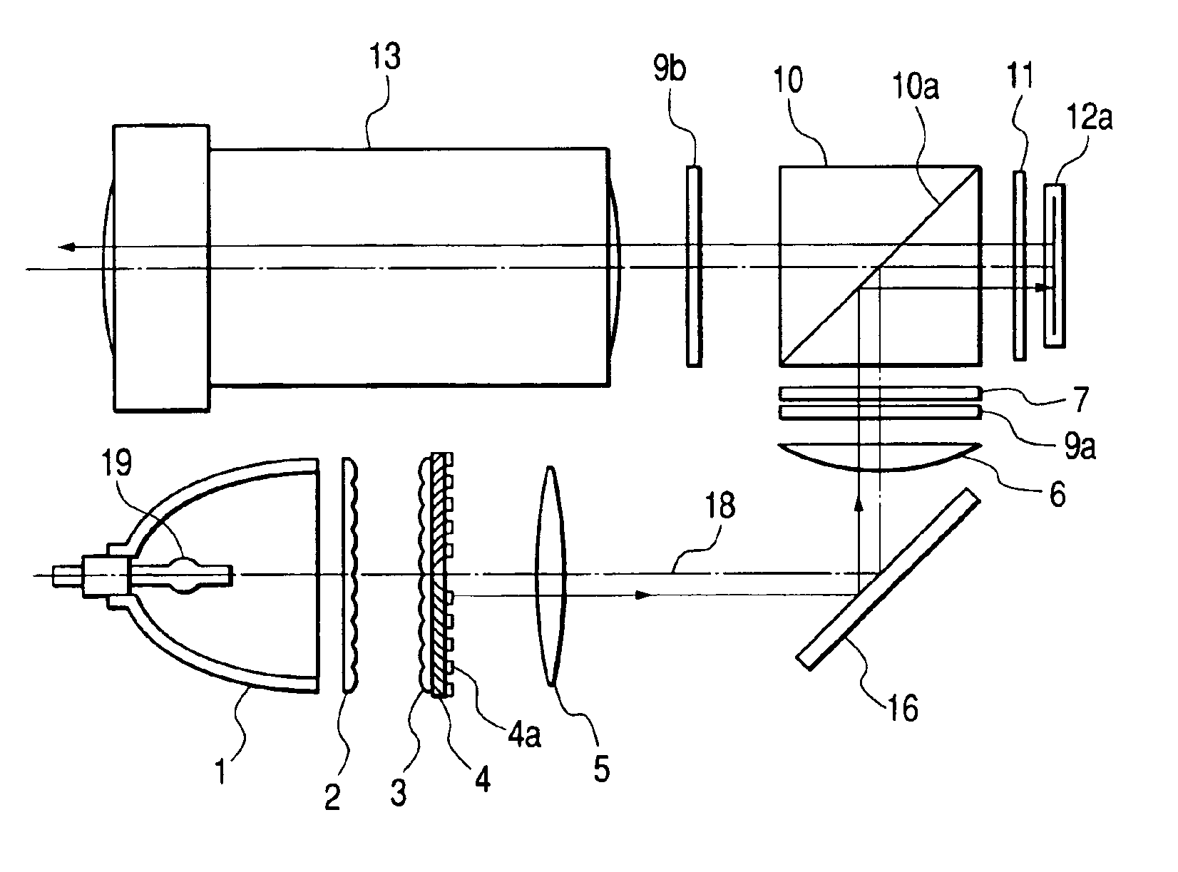 Optical unit, video display apparatus, and color switching method