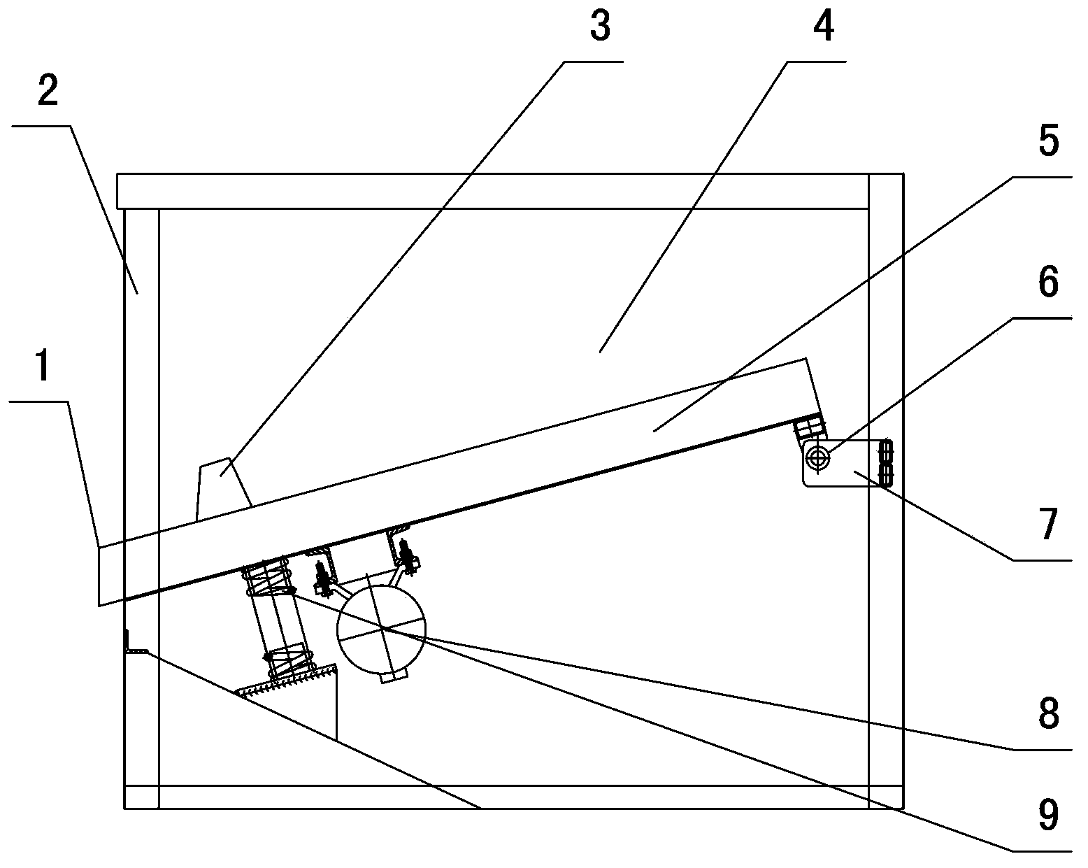 Vibratory feeding mechanism of grain selection separator