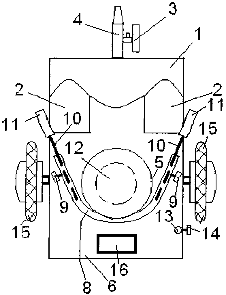 Power-driven cart device convenient for conveying patients during oxygen inhalation, transfusion and abdomen supporting