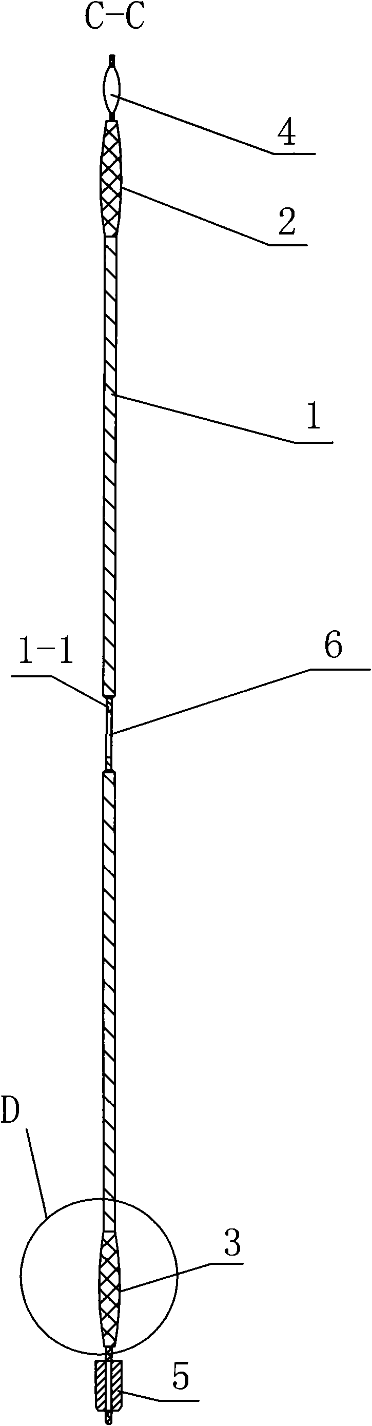 Integral harness wire of jacquard loom and manufacturing method thereof