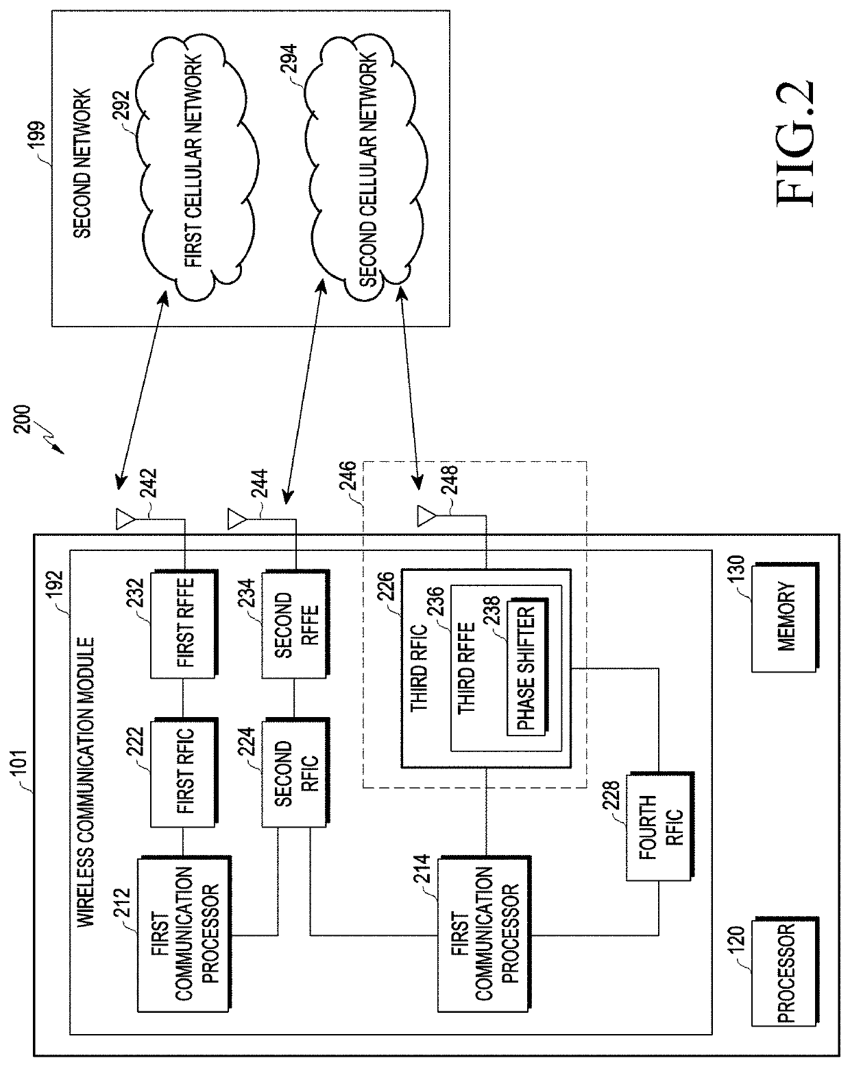 Antenna structure and electronic device including same