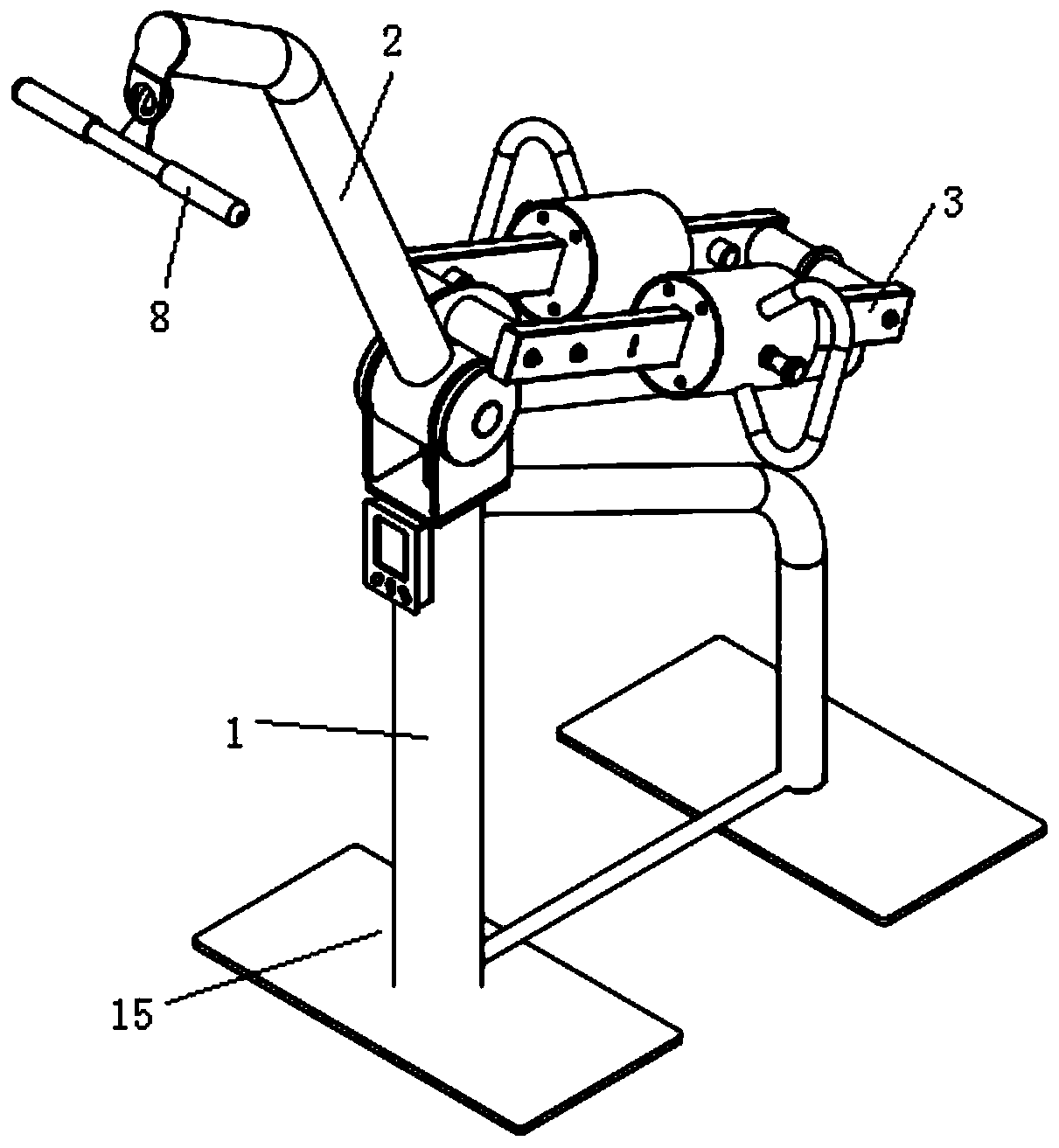 Counterweight-adjustable Lat machine with mid row