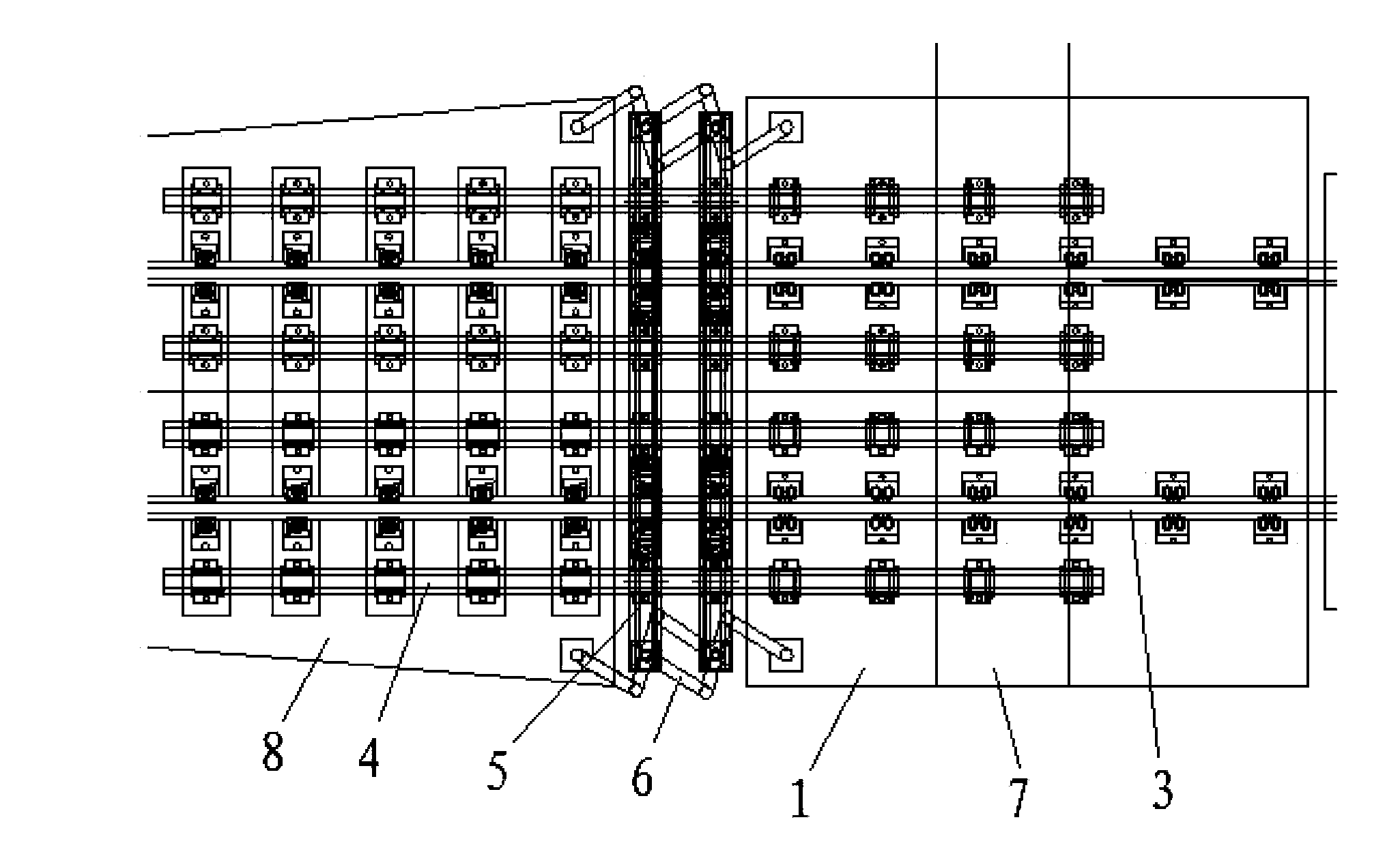 Long-span ballastless track bridge beam end structure