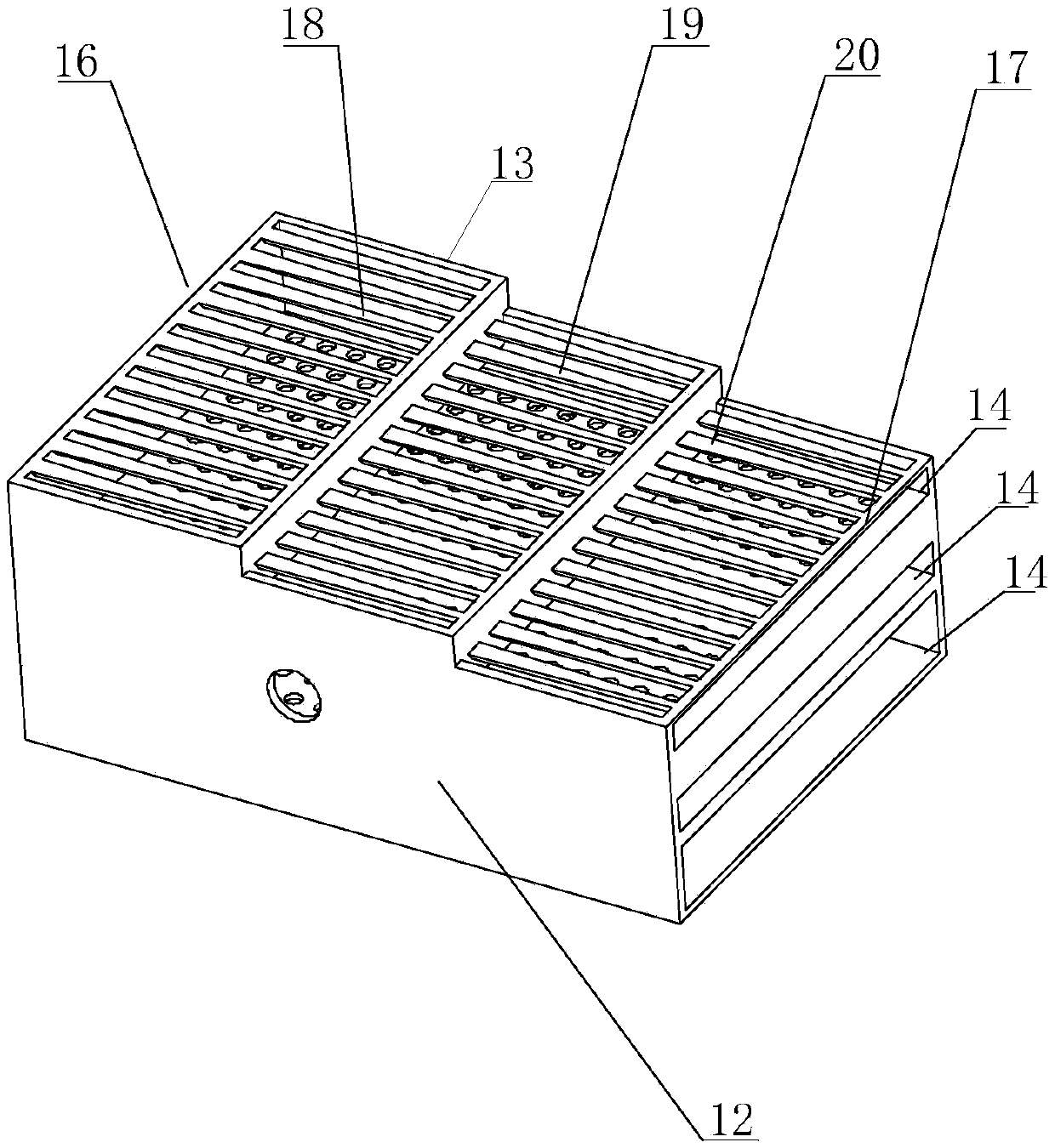 Suspension type crushing single tower