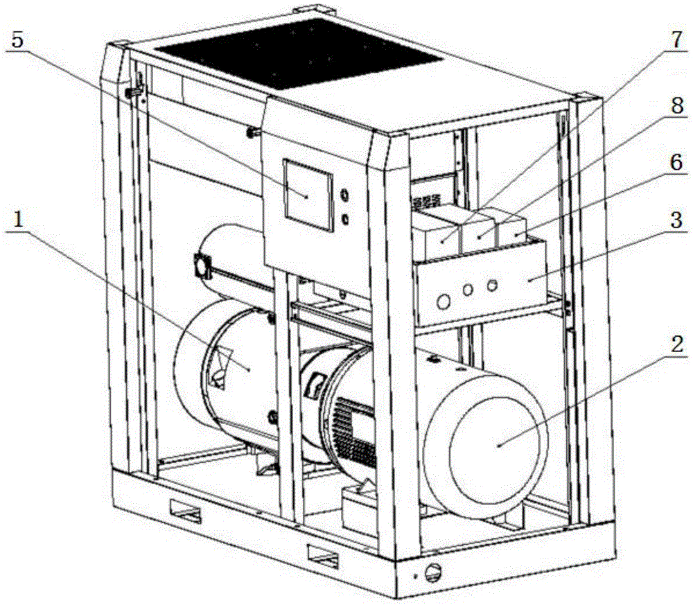 Operation control method and compressor for power air compressor