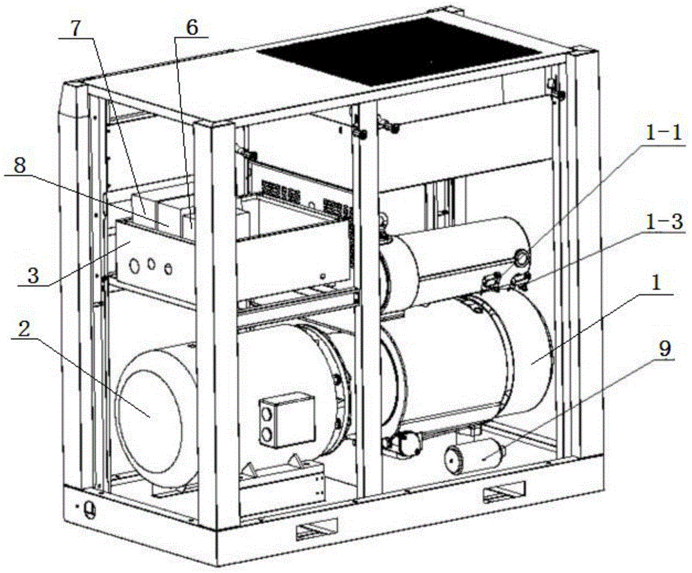 Operation control method and compressor for power air compressor