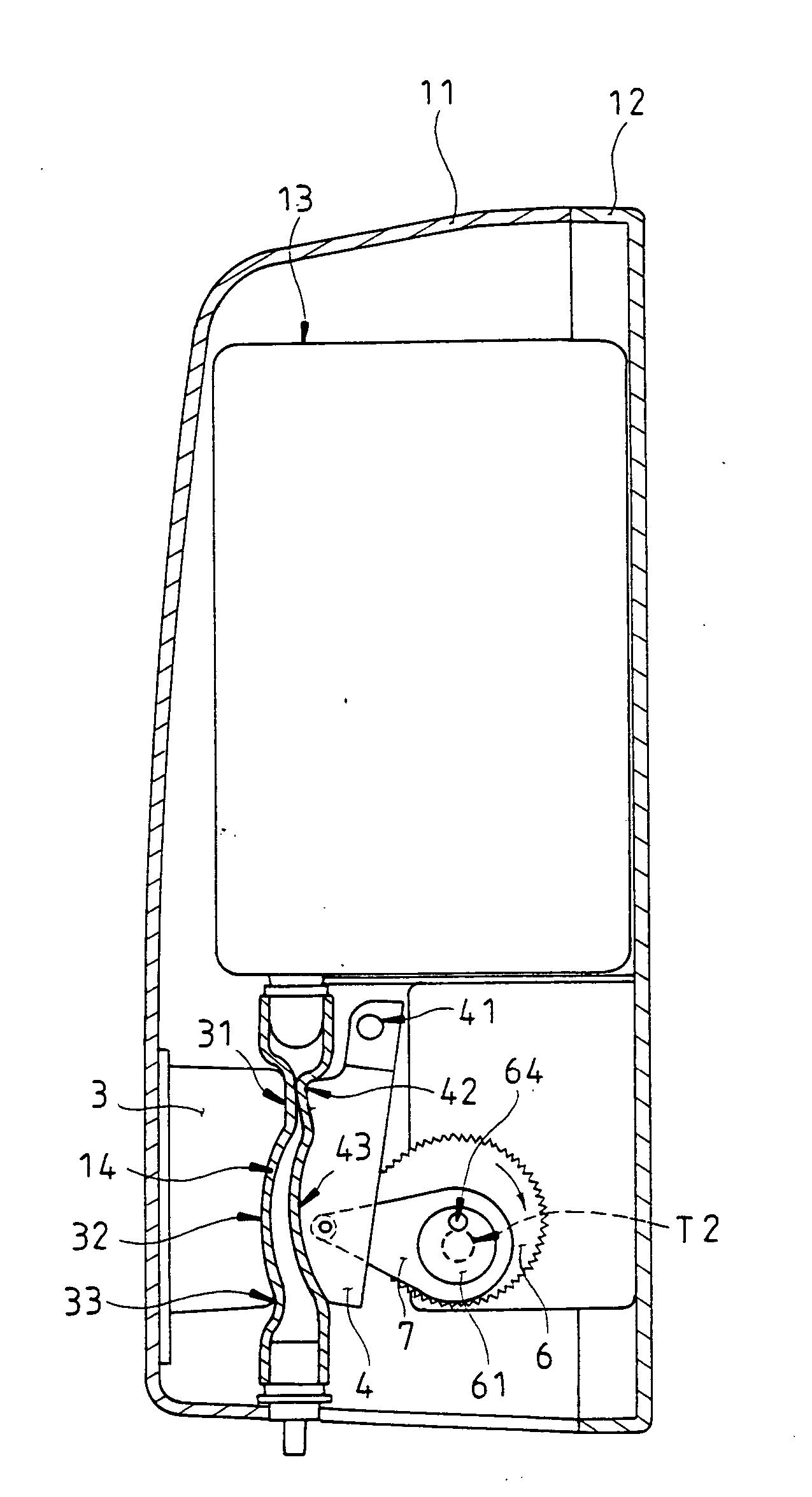 Automatic soap dispenser structure