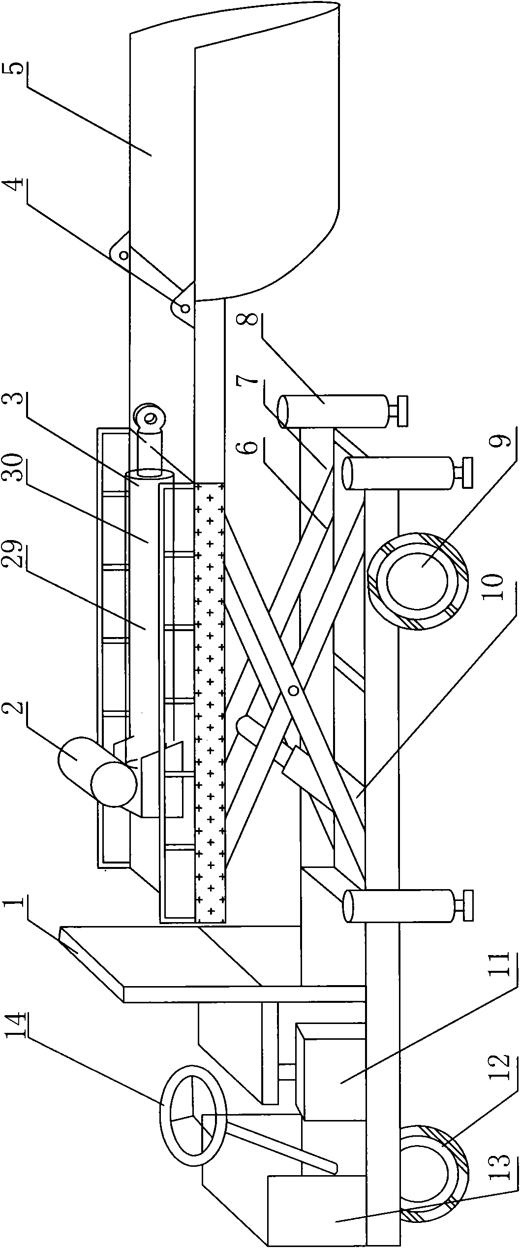 Blast-furnace tuyere maintenance vehicle