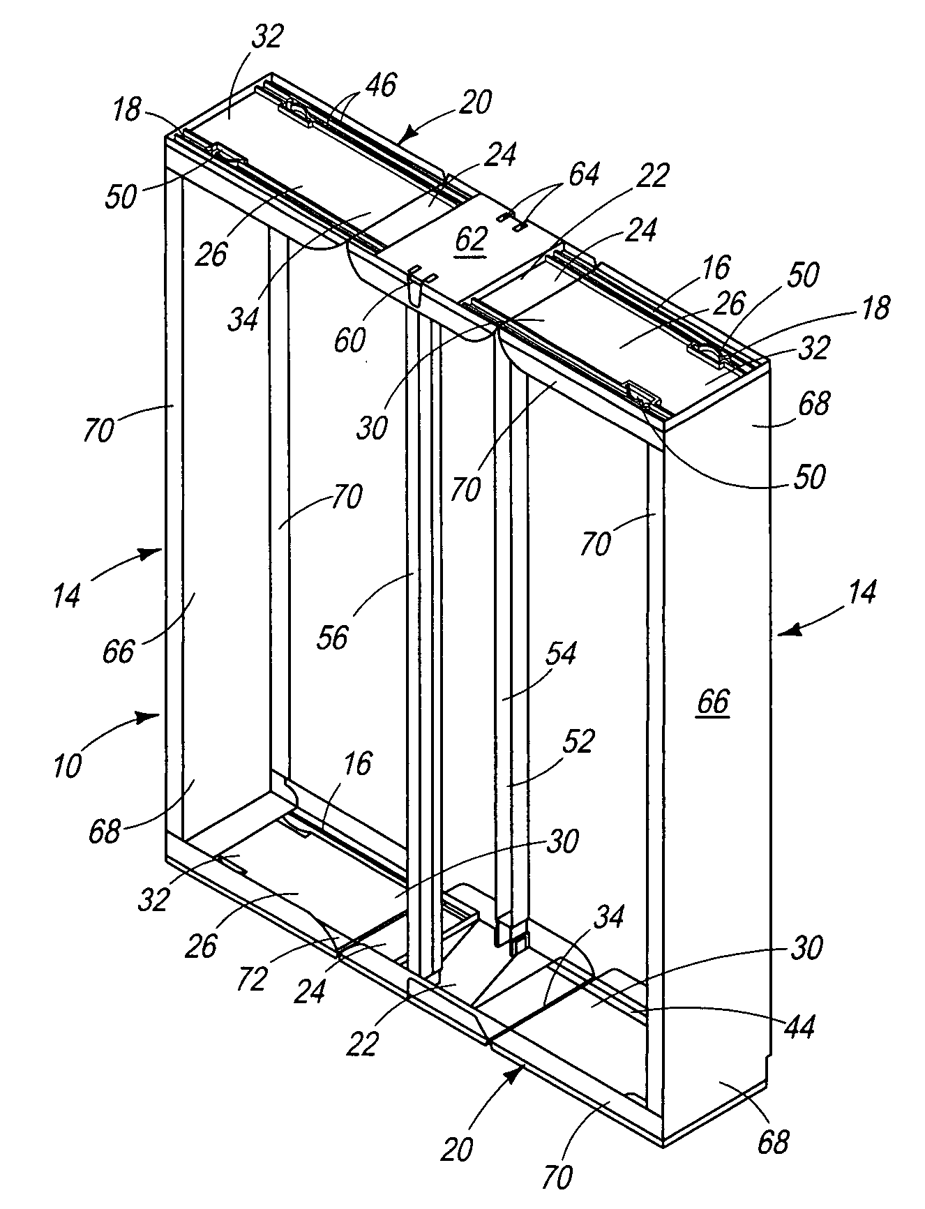 Folding filter frame and filter