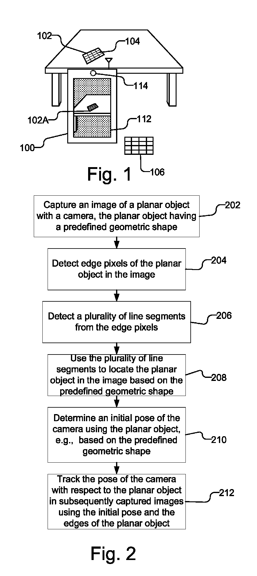 Accelerated geometric shape detection and accurate pose tracking