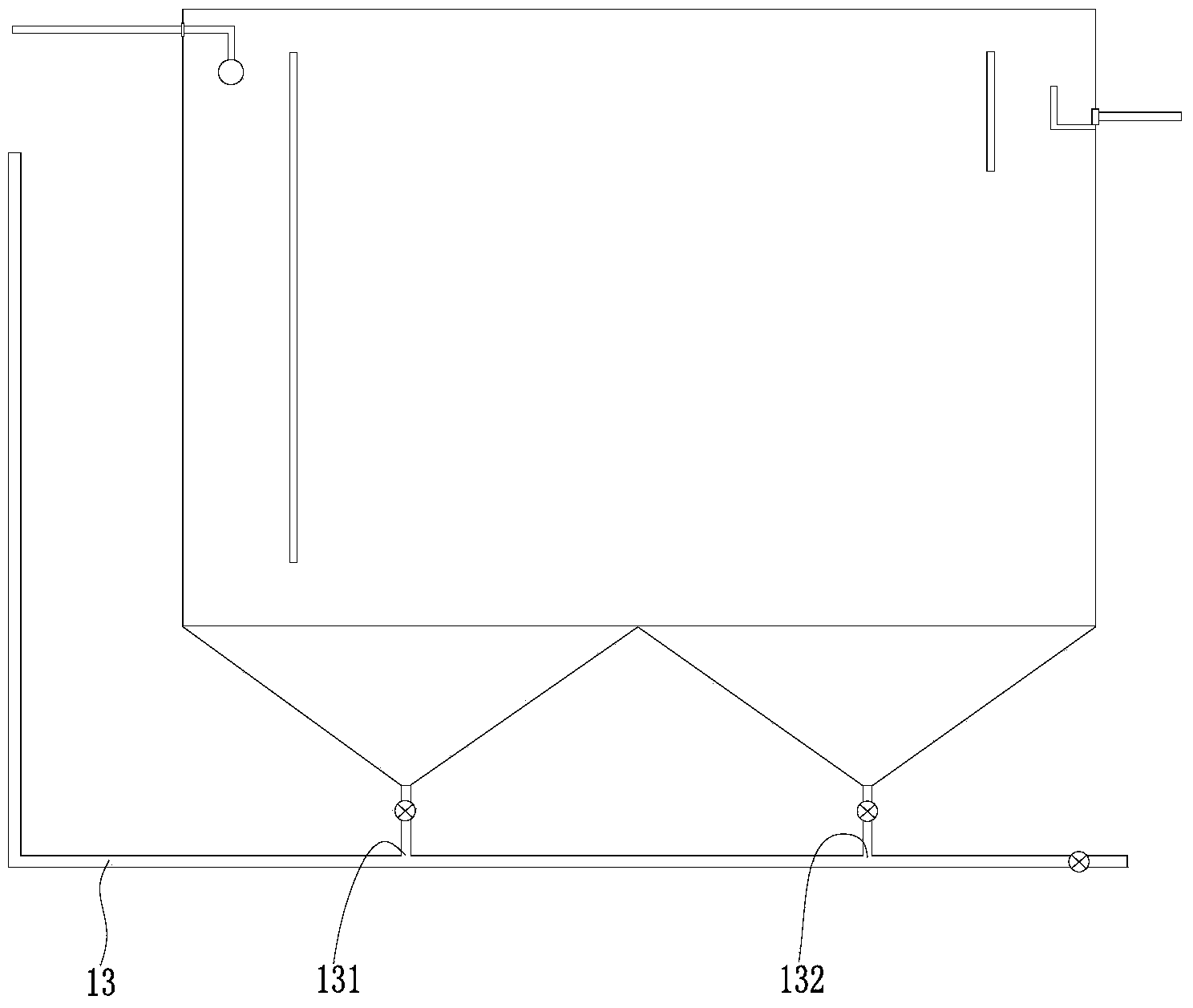 Settling tank for sewage treatment