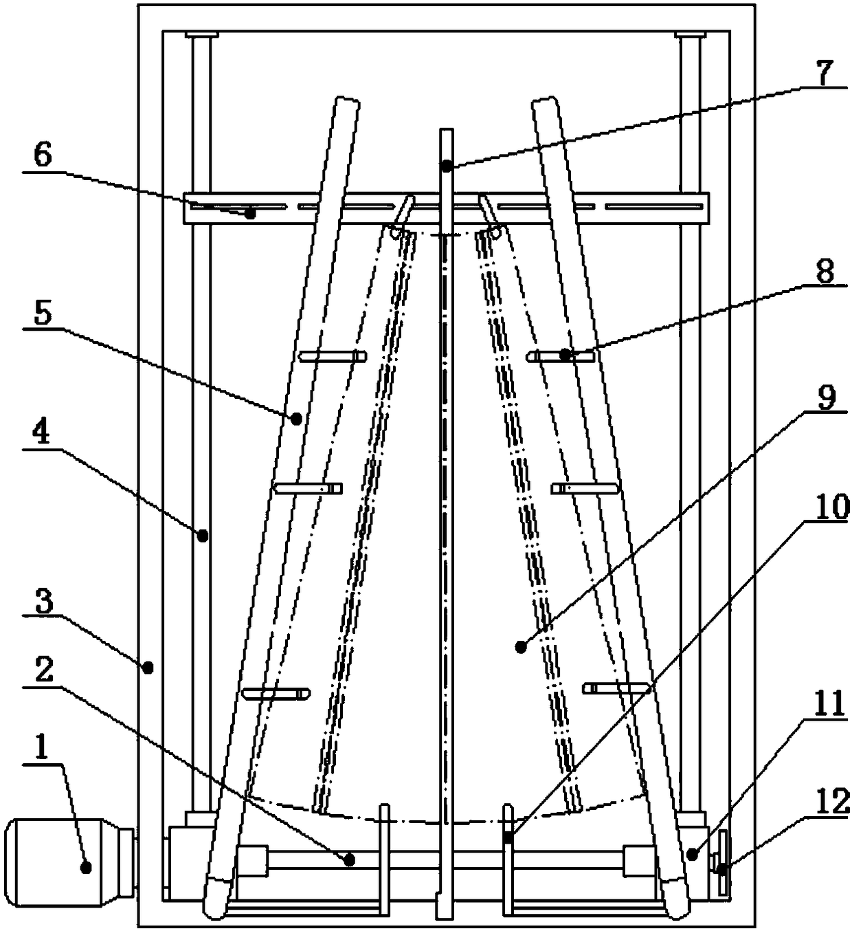 Flexible locating device for riveting cone shell segment wall plate products