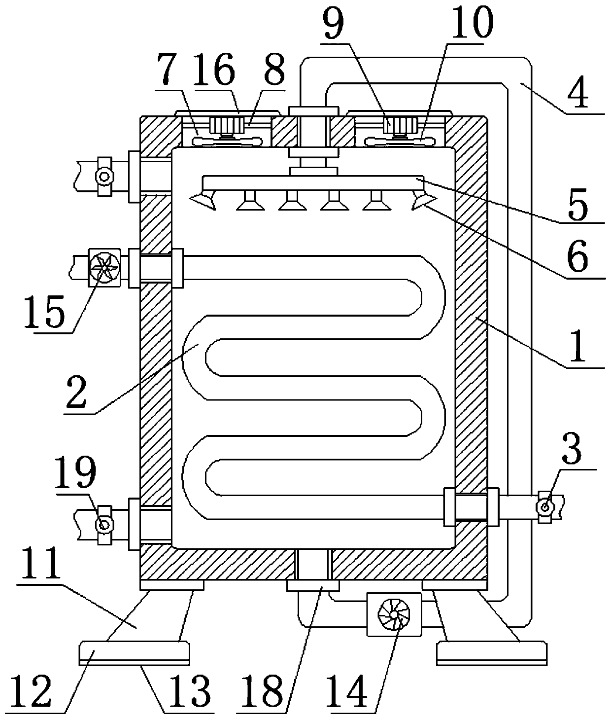 Phosphorus oxychloride condensation recovery device