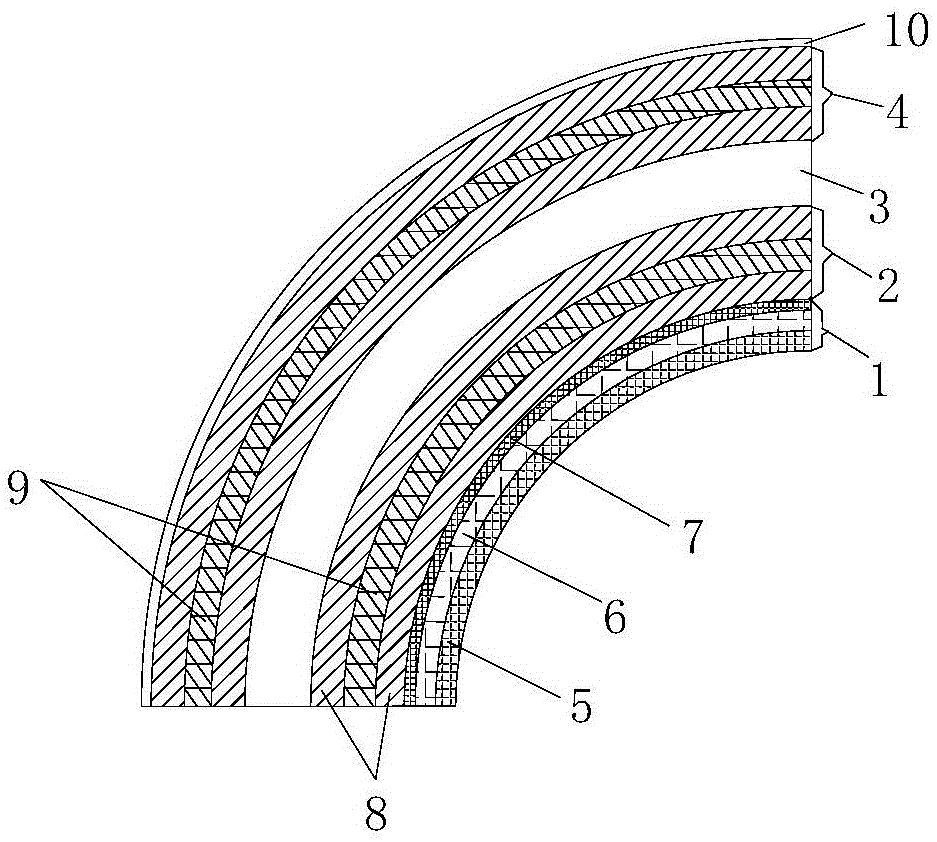 High-strength fiberglass pipe and production method thereof