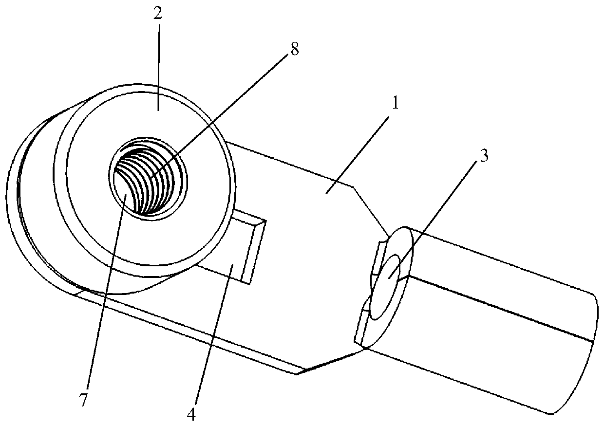 Large-current lead-in nut terminal