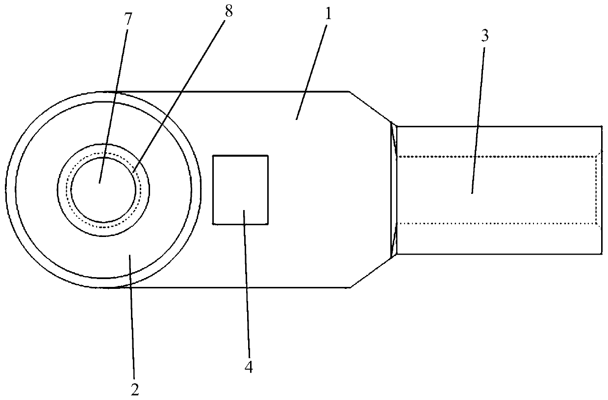 Large-current lead-in nut terminal