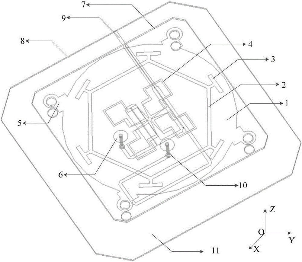 Broadband circularly polarized filter antenna used for Beidou terminal