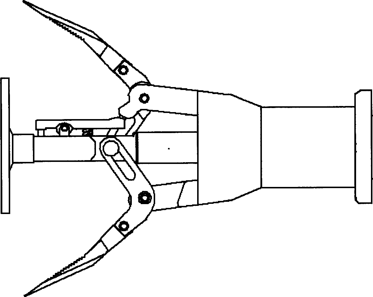 Grasp and suction dual-functional underwater electric manipulator