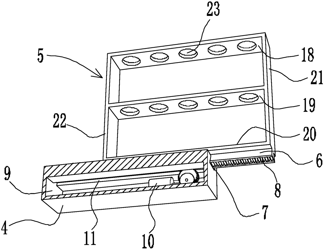 Centralized blood sampling device and blood sampling method