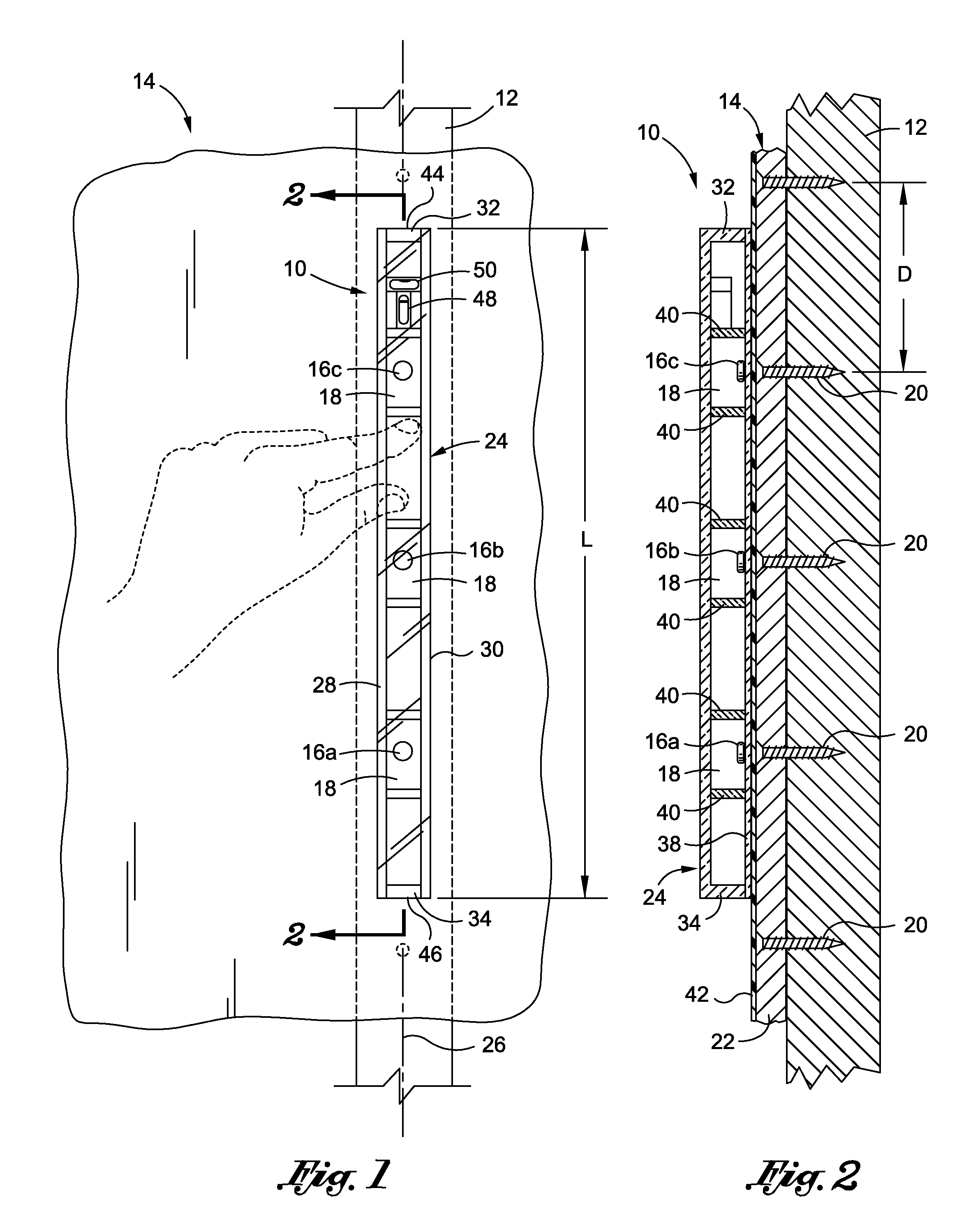 Magnetic stud fastener finder