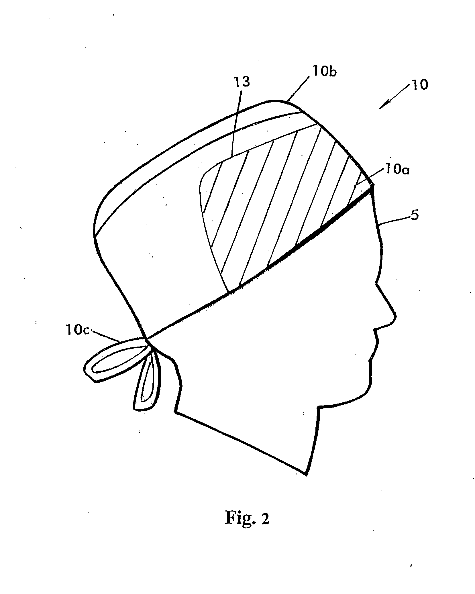 Shielded head cover with varying attenuation portions