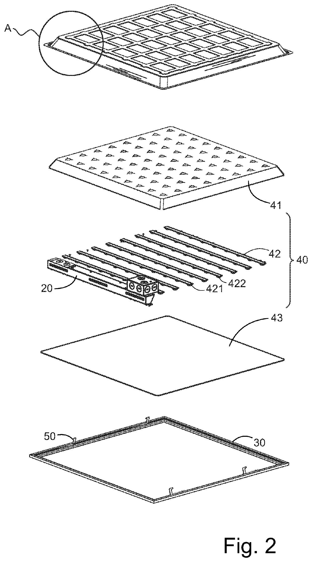 Lamp body structure and panel lamp with positioning groove and power supply assembly therein