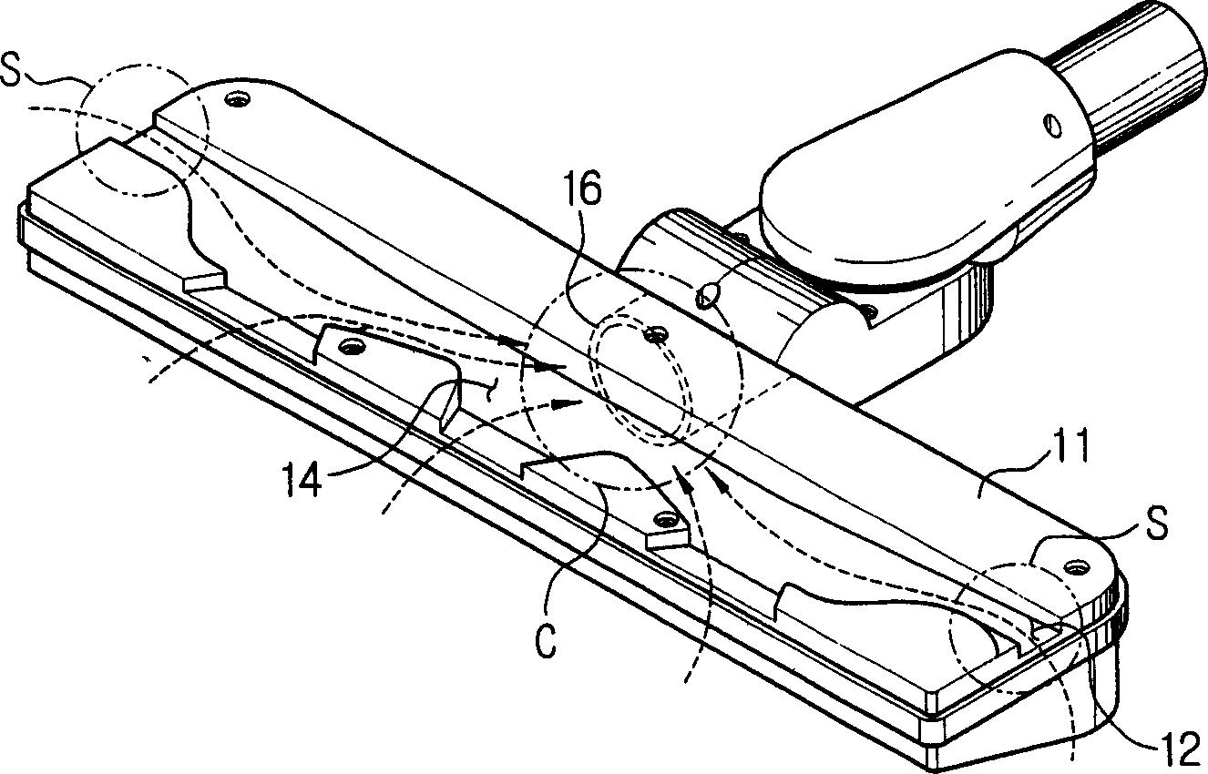 Suction port assembly and a vacuum cleaner having the same