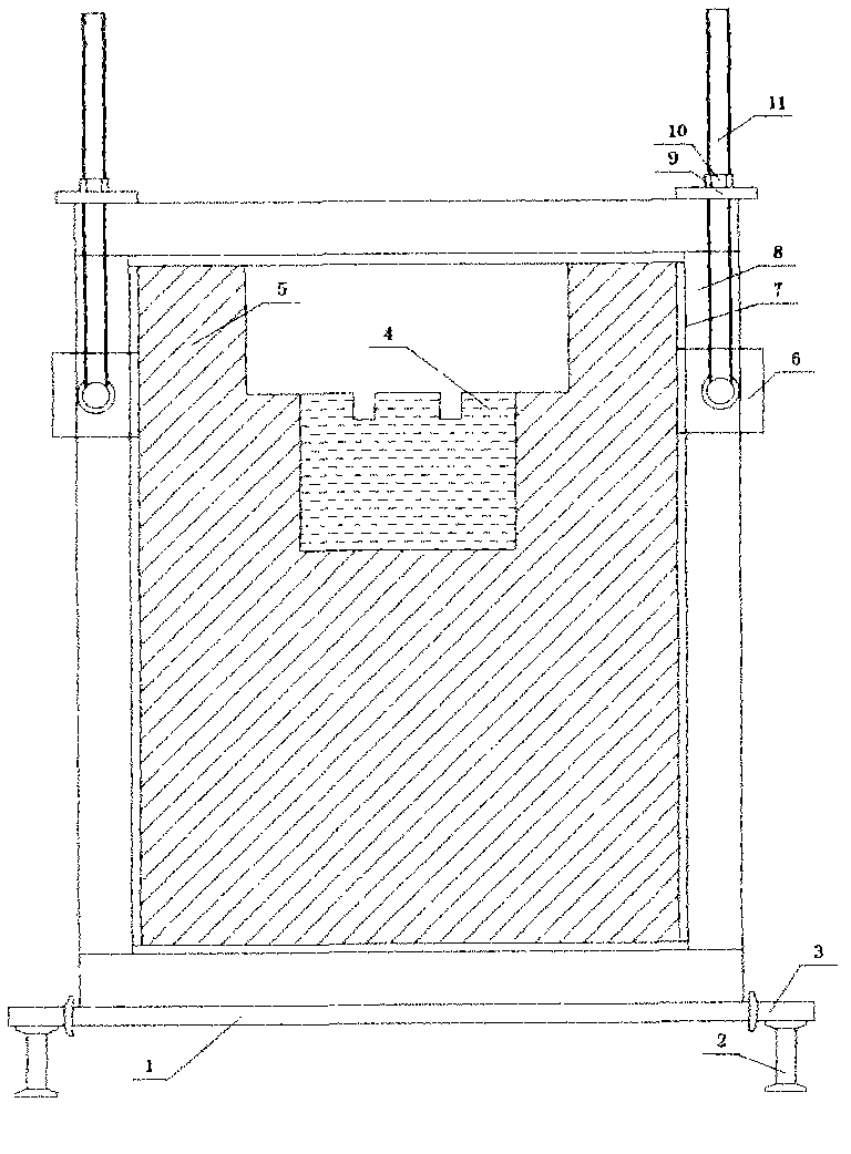 Novel discharging equipment of microcrystalline glass melting furnace