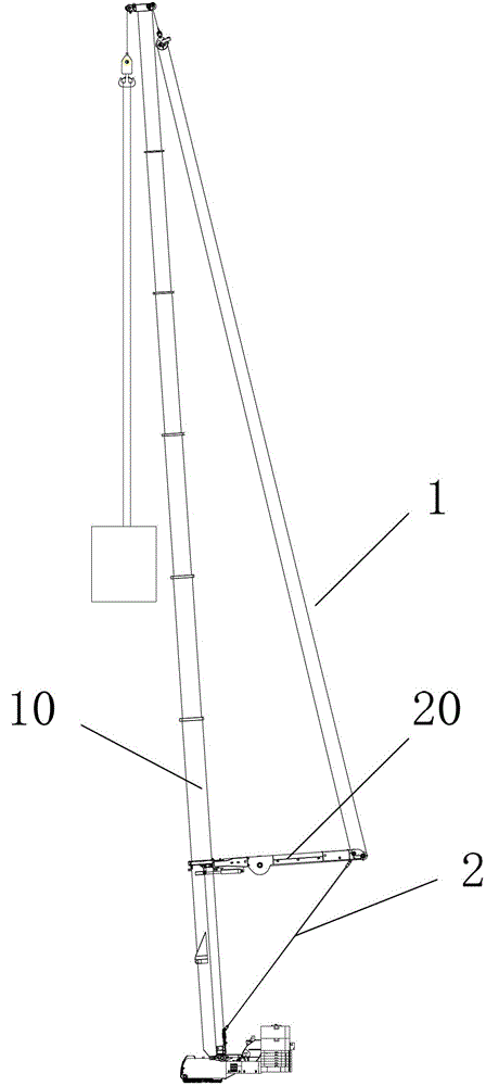 Superlift device and crane