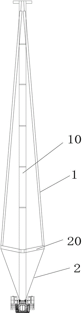 Superlift device and crane