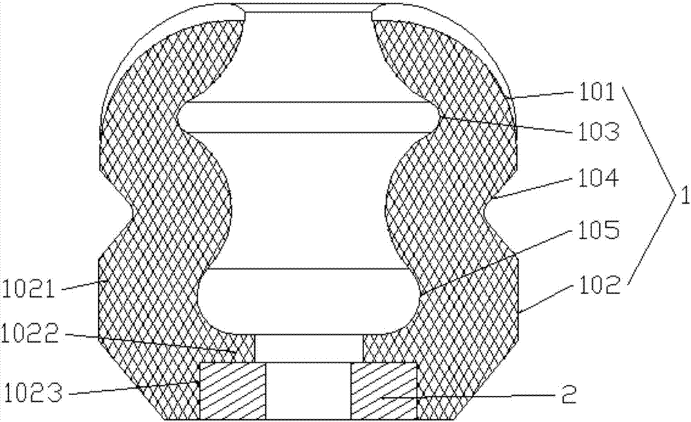 Automobile buffer block