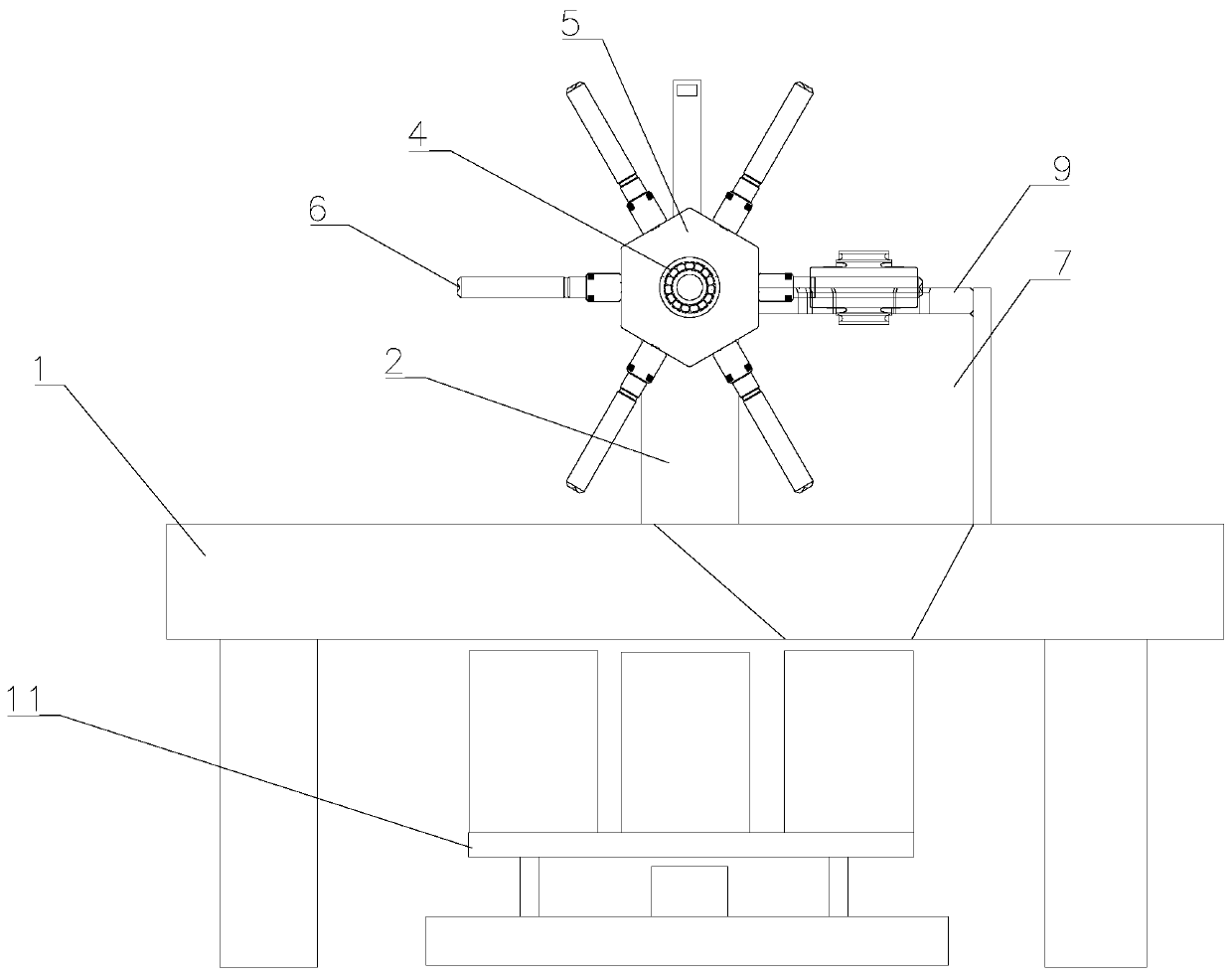 Rubber bushing inner and outer diameter detection device