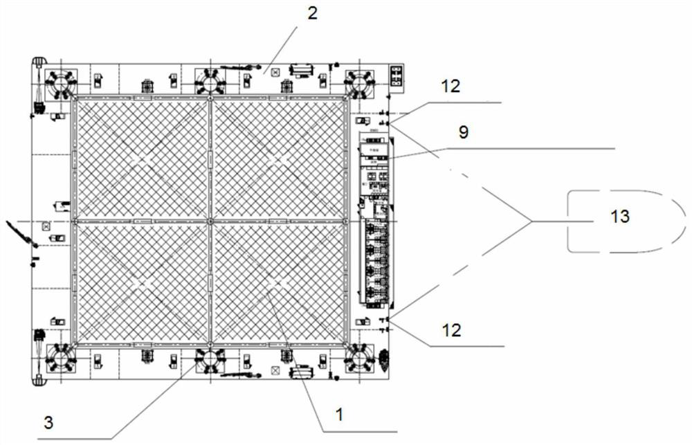 Self-elevating box-type culture platform