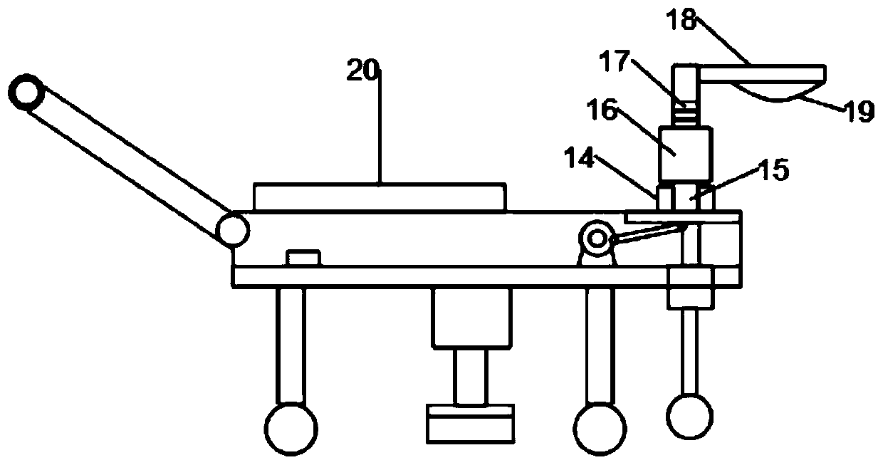 Flattening device for asphalt road construction