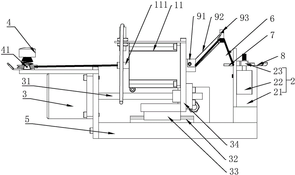 Intelligent clothing thread arranging and winding machine