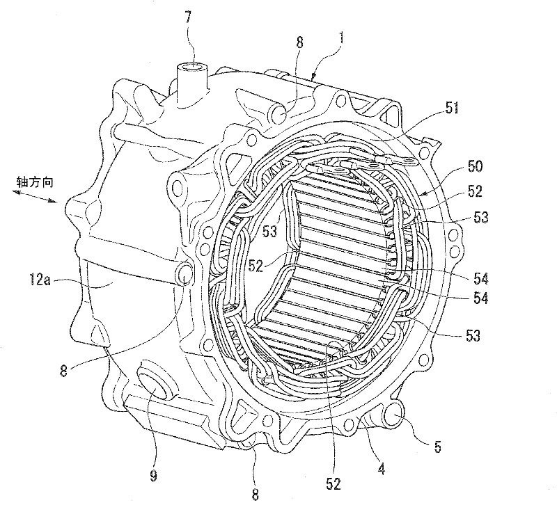 Housing of rotating motor