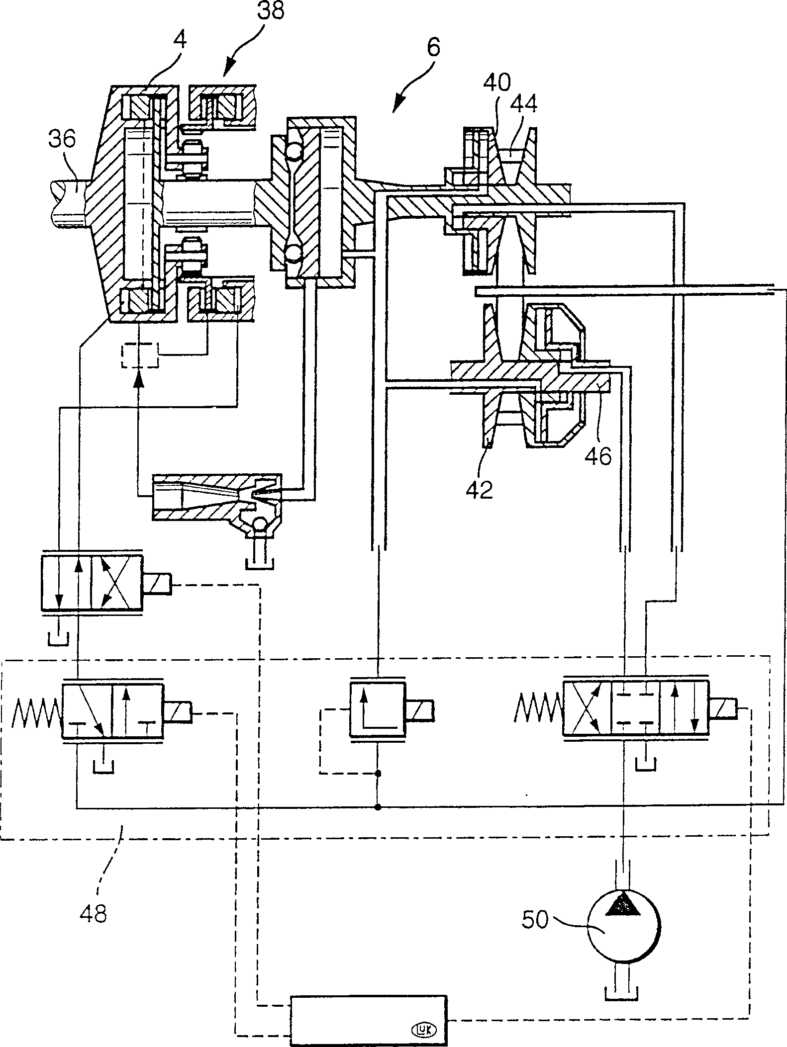 Method and system for regulating torque transmission capacity of torque transmitting assembly