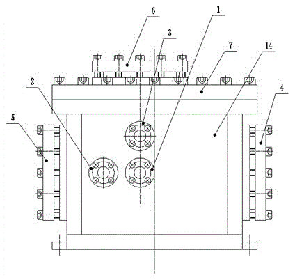 Submerging jet flow testing box and testing method