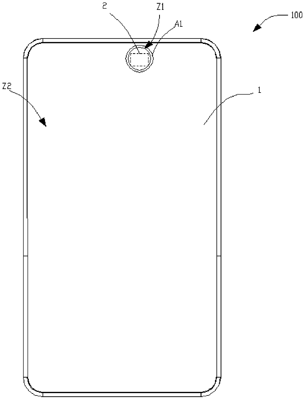 Electronic device, display screen and camera control method