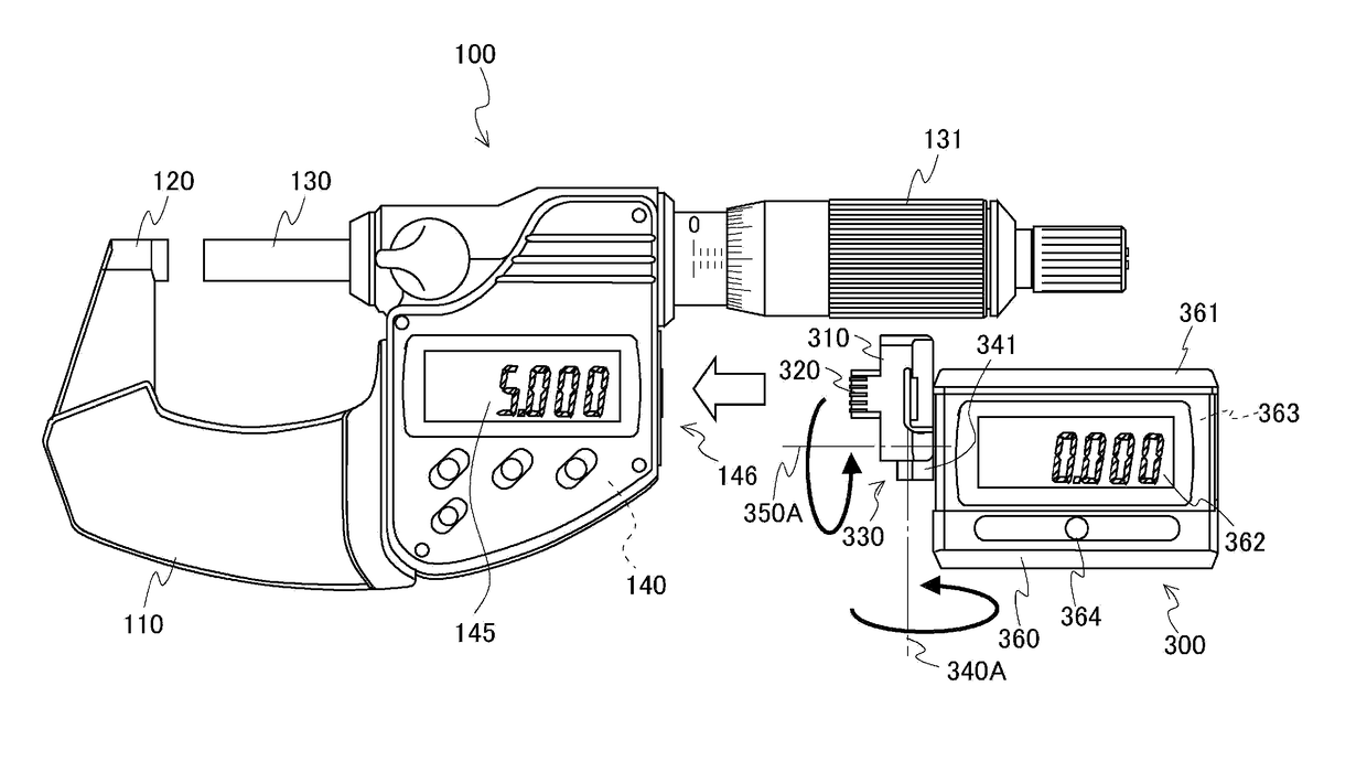 External device for measuring instrument