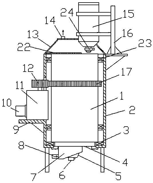 Quantitative conveying dehumidification device for plastic particles